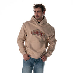 The Wild Collective Unisex Oversized Graphic Fleece Hoodie - San Francisco 49ers