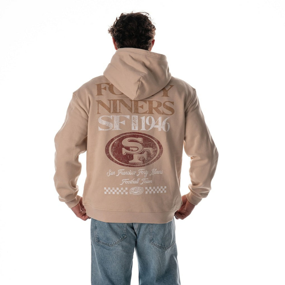 The Wild Collective Unisex Oversized Graphic Fleece Hoodie - San Francisco 49ers