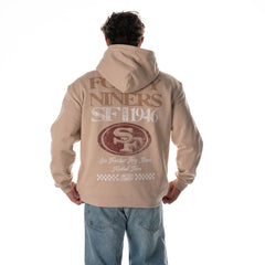 The Wild Collective Unisex Oversized Graphic Fleece Hoodie - San Francisco 49ers