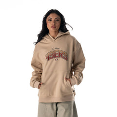 The Wild Collective Unisex Oversized Graphic Fleece Hoodie - San Francisco 49ers