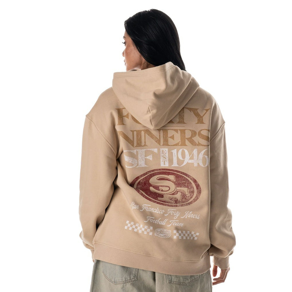 The Wild Collective Unisex Oversized Graphic Fleece Hoodie - San Francisco 49ers