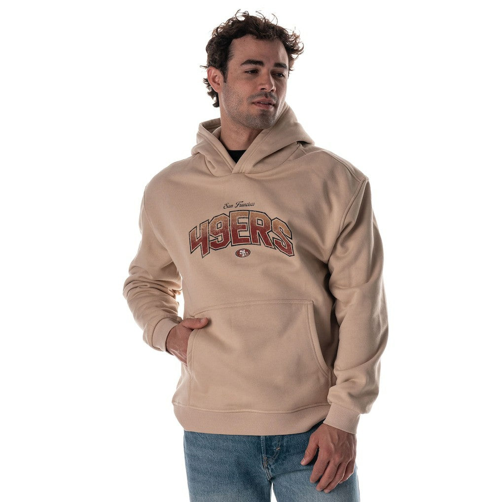 The Wild Collective Unisex Oversized Graphic Fleece Hoodie - San Francisco 49ers