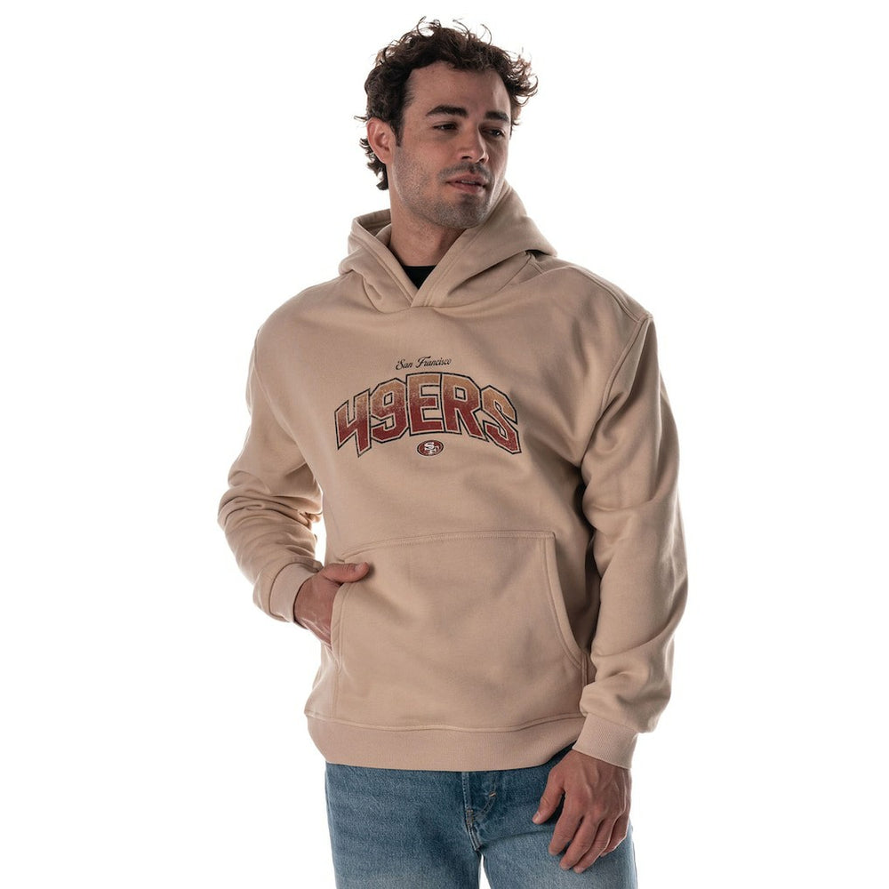 The Wild Collective Unisex Oversized Graphic Fleece Hoodie - San Francisco 49ers