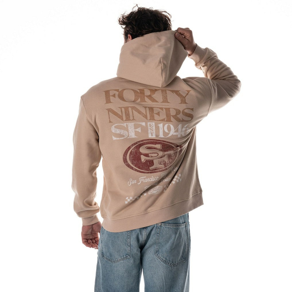 The Wild Collective Unisex Oversized Graphic Fleece Hoodie - San Francisco 49ers