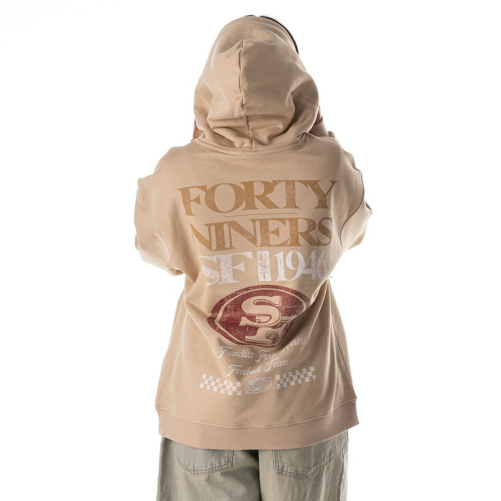 The Wild Collective Unisex Oversized Graphic Fleece Hoodie - San Francisco 49ers