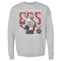 NHL Heather Gray Alexander Ovechkin Washington Capitals 500 Level NHL All-Time Leading Goal Scorer The Shot Pullover Sweatshirt