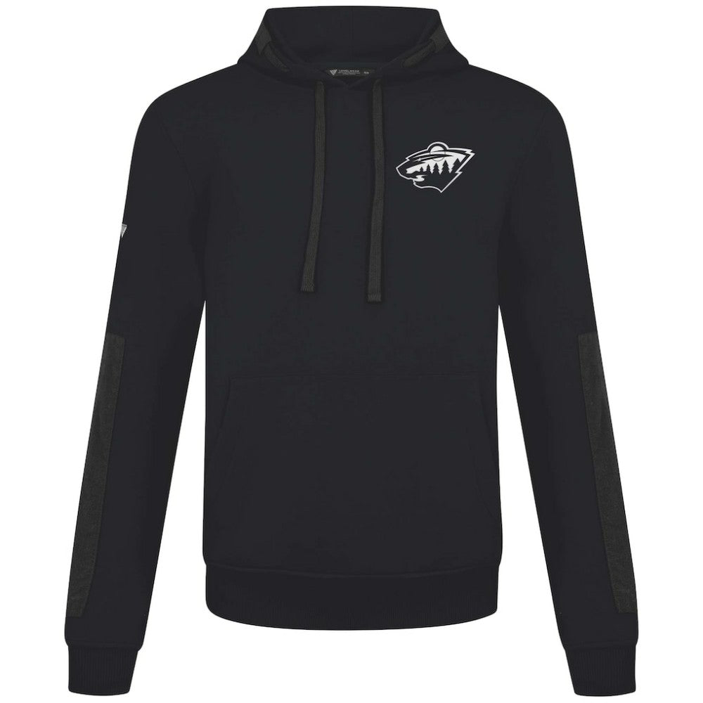 NHL Black Minnesota Wild Levelwear Bombay Response Pullover Hoodie