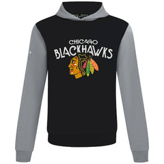 NHL Black/Gray Chicago Blackhawks Levelwear Ultimate Mission Pullover Hoodie