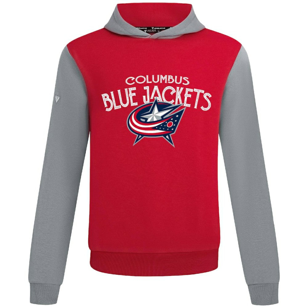 NHL Red/Gray Columbus Blue Jackets Levelwear Ultimate Mission Pullover Hoodie