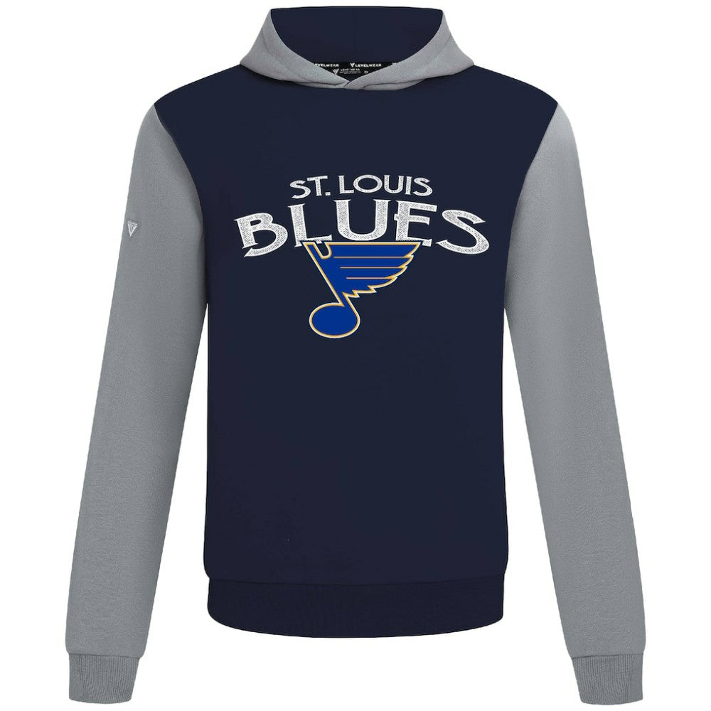 NHL Navy/Gray St. Louis Blues Levelwear Ultimate Mission Pullover Hoodie