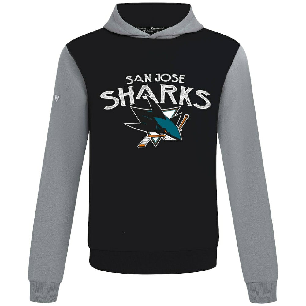 NHL Black/Gray San Jose Sharks Levelwear Ultimate Mission Pullover Hoodie