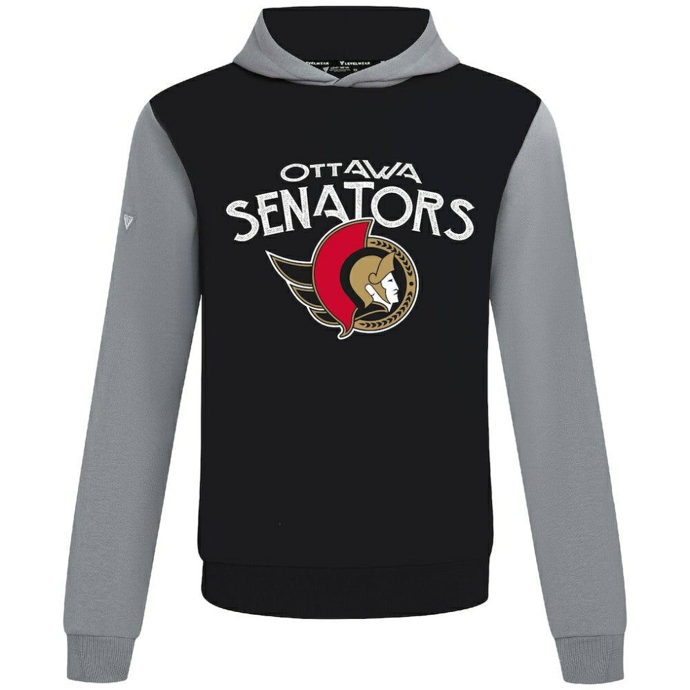 NHL Black/Gray Ottawa Senators Levelwear Ultimate Mission Pullover Hoodie