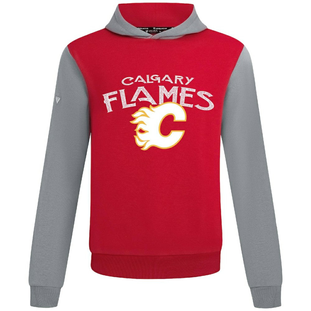 NHL Red/Gray Calgary Flames Levelwear Ultimate Mission Pullover Hoodie