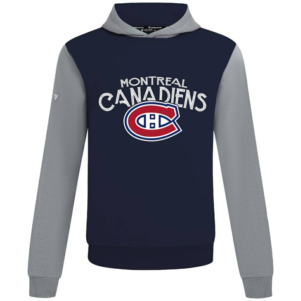 NHL Navy/Gray Montreal Canadiens Levelwear Ultimate Mission Pullover Hoodie