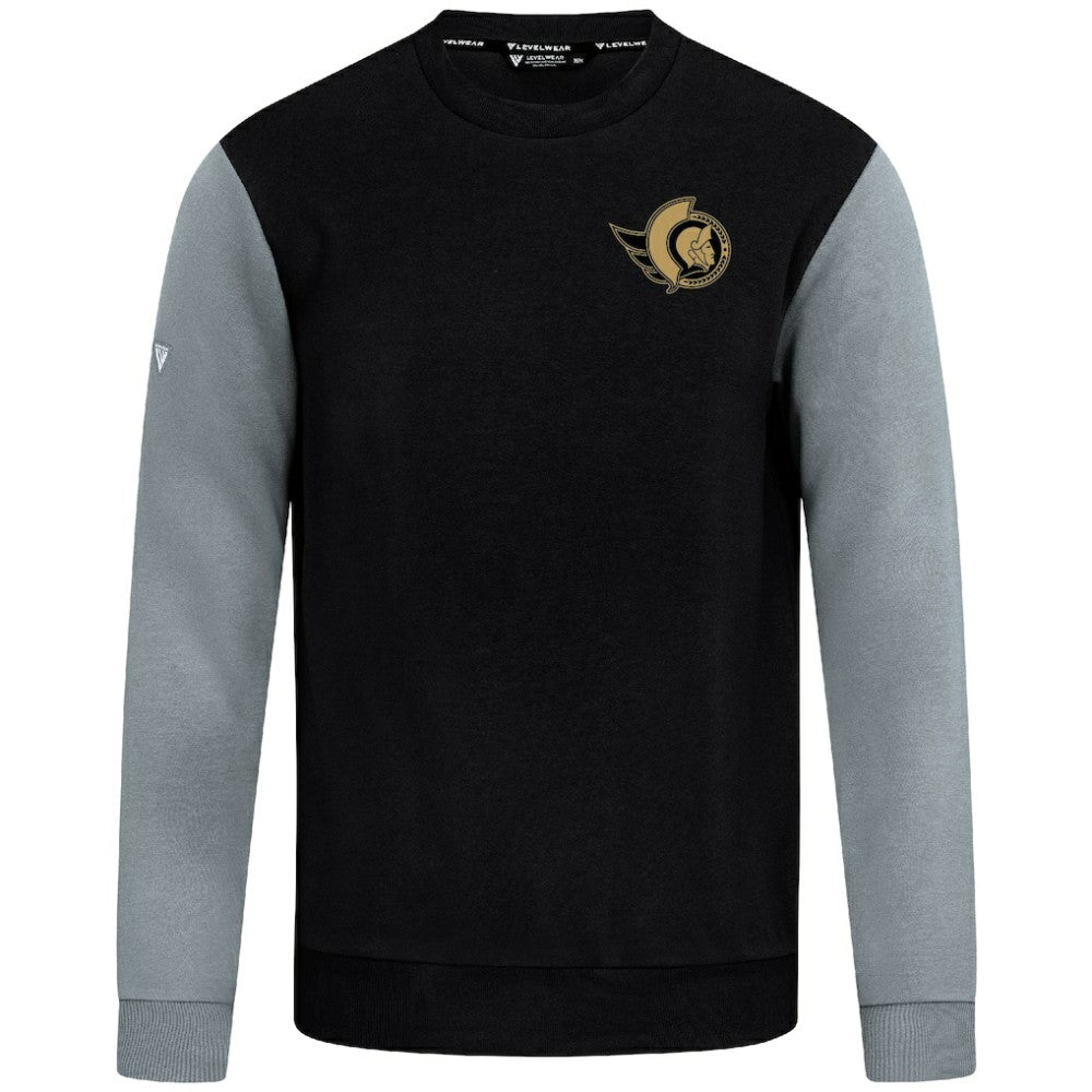 NHL Black/Gray Ottawa Senators Levelwear Ultimate Response Sweatshirt