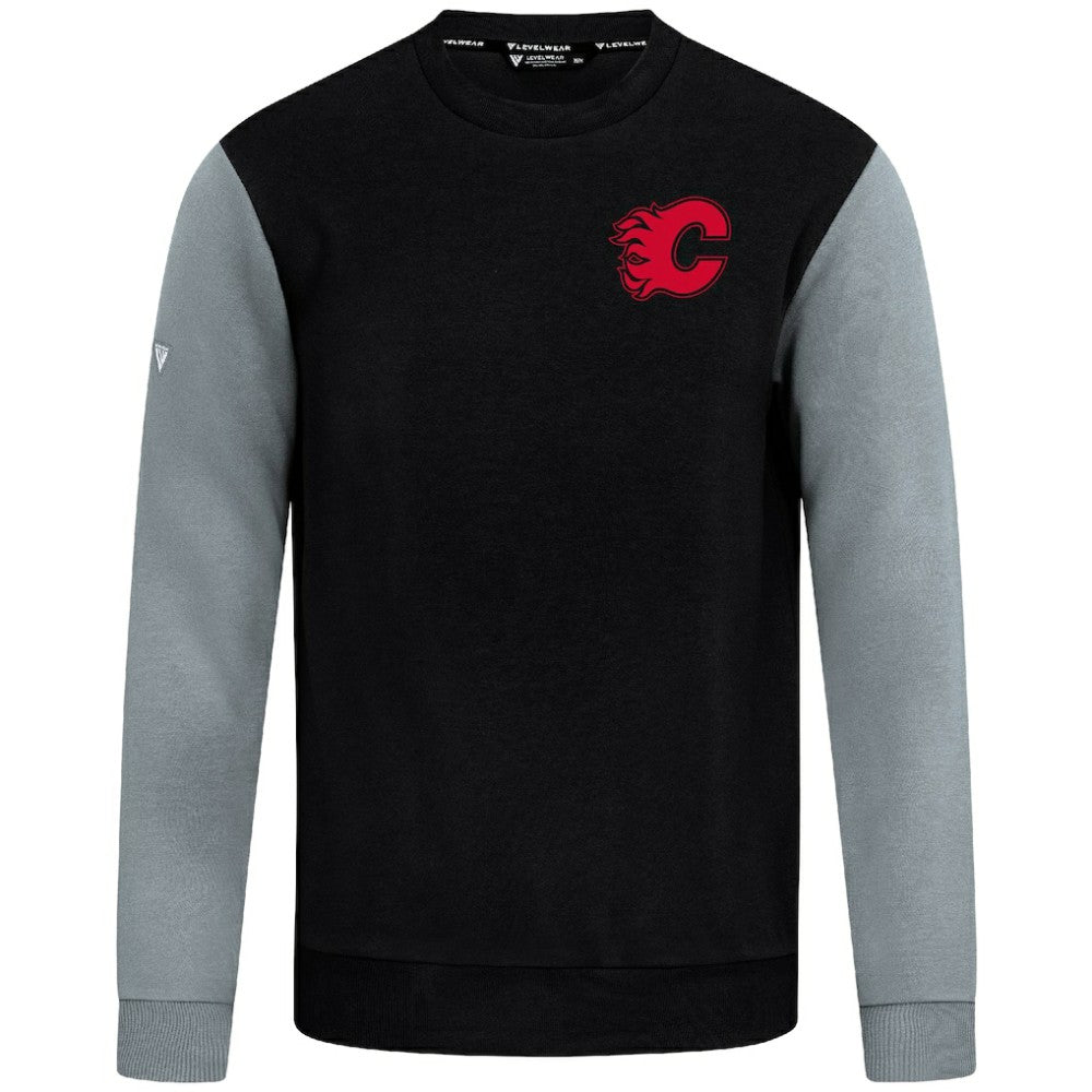 NHL Black/Gray Calgary Flames Levelwear Ultimate Response Sweatshirt