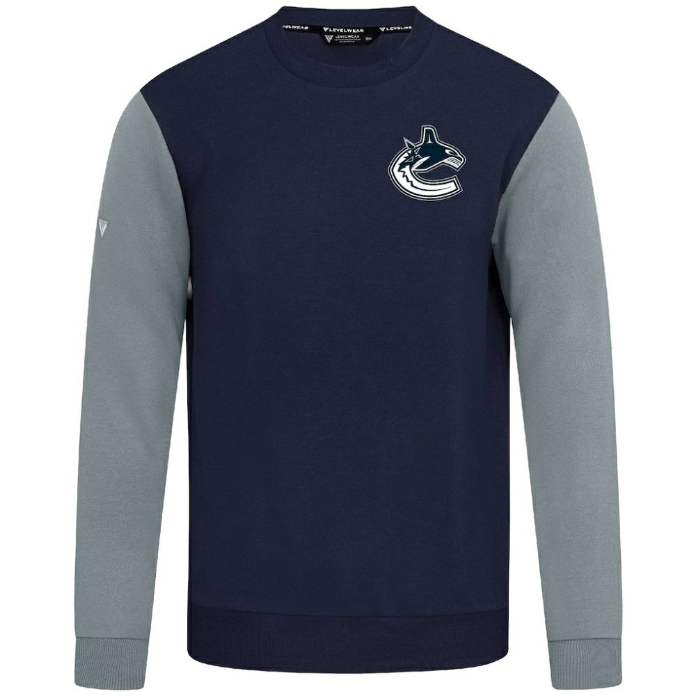NHL Navy/Gray Vancouver Canucks Levelwear Ultimate Response Sweatshirt
