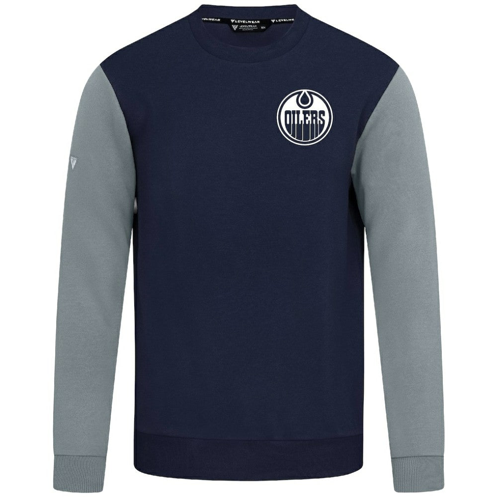 NHL Navy/Gray Edmonton Oilers Levelwear Ultimate Response Sweatshirt