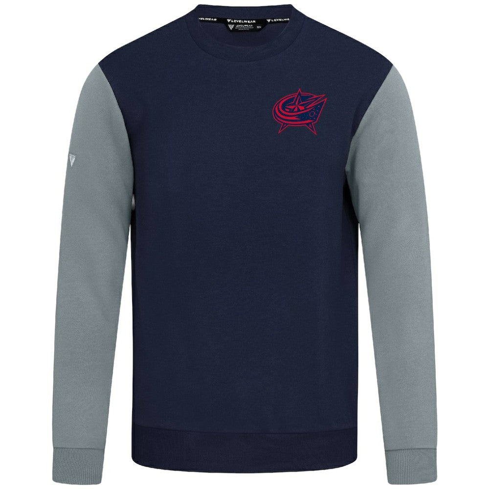 NHL Navy/Gray Columbus Blue Jackets Levelwear Ultimate Response Sweatshirt