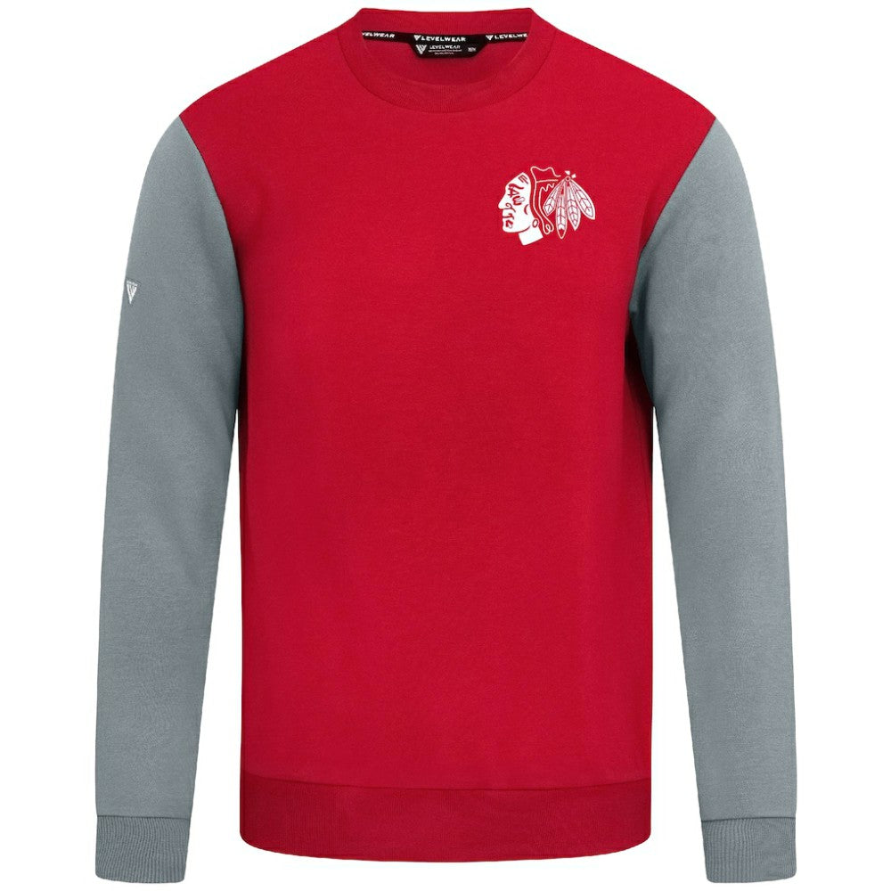 NHL Red/Gray Chicago Blackhawks Levelwear Ultimate Response Sweatshirt