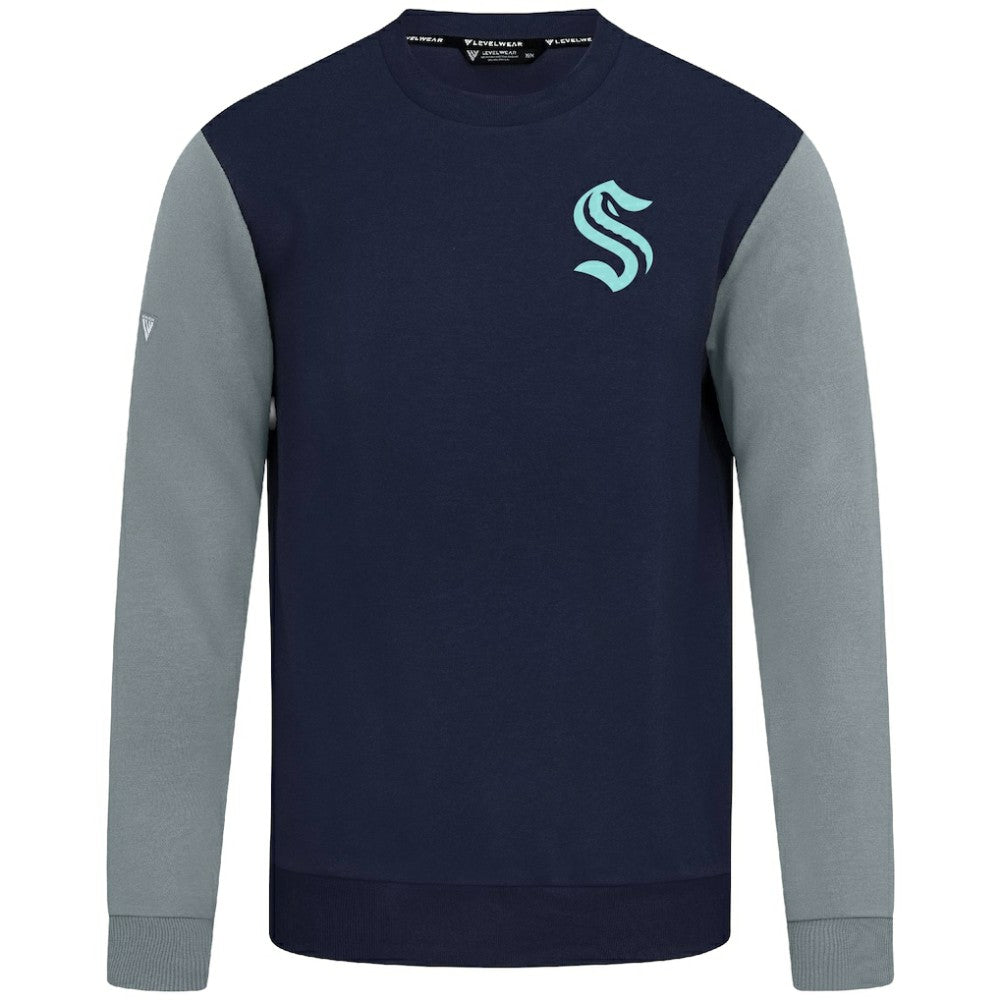NHL Deep Sea Blue/Gray Seattle Kraken Levelwear Ultimate Response Sweatshirt