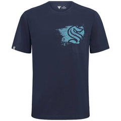 NHL Deep Sea Blue Seattle Kraken Levelwear Focal Blasted T-Shirt