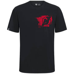 NHL Black New Jersey Devils Levelwear Focal Blasted T-Shirt