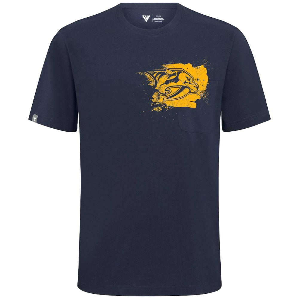 NHL Navy Nashville Predators Levelwear Focal Blasted T-Shirt