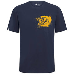 NHL Navy Nashville Predators Levelwear Focal Blasted T-Shirt