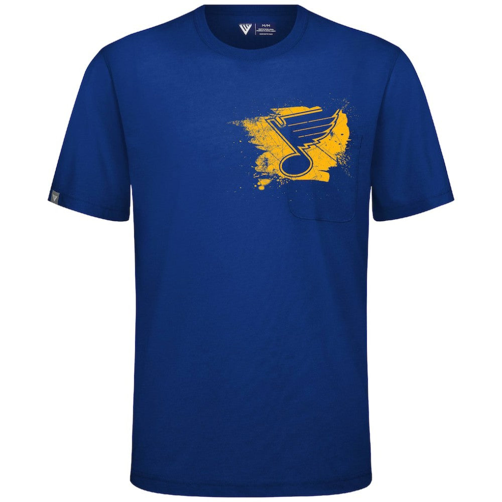 NHL Royal St. Louis Blues Levelwear Focal Blasted T-Shirt