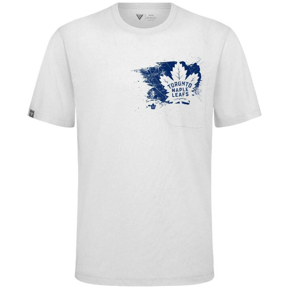 NHL White Toronto Maple Leafs Levelwear Focal Blasted T-Shirt