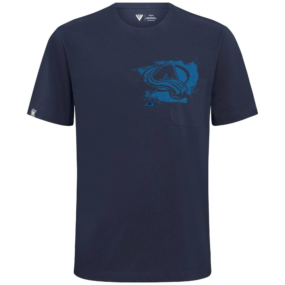NHL Navy Colorado Avalanche Levelwear Focal Blasted T-Shirt
