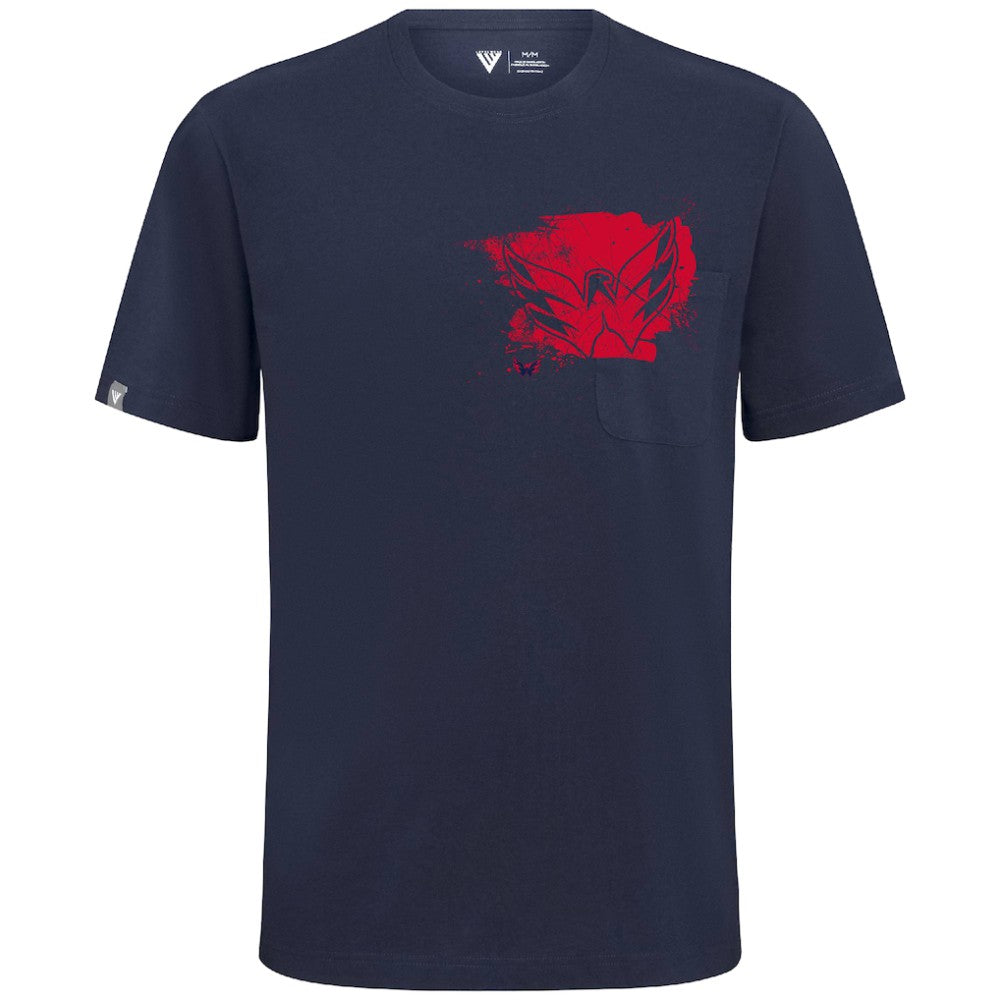 NHL Navy Washington Capitals Levelwear Focal Blasted T-Shirt