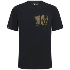 NHL Black Vegas Golden Knights Levelwear Focal Blasted T-Shirt
