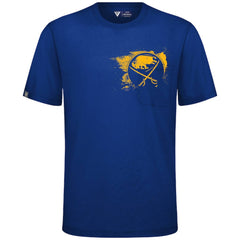 NHL Royal Buffalo Sabres Levelwear Focal Blasted T-Shirt