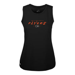 NHL Black Philadelphia Flyers Levelwear Women's Macy Scratched Tank Top
