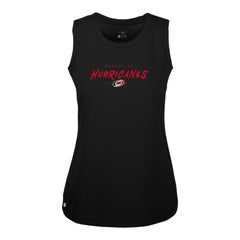 NHL Black Carolina Hurricanes Levelwear Women's Macy Scratched Tank Top