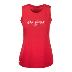 NHL Red Detroit Red Wings Levelwear Women's Macy Scratched Tank Top