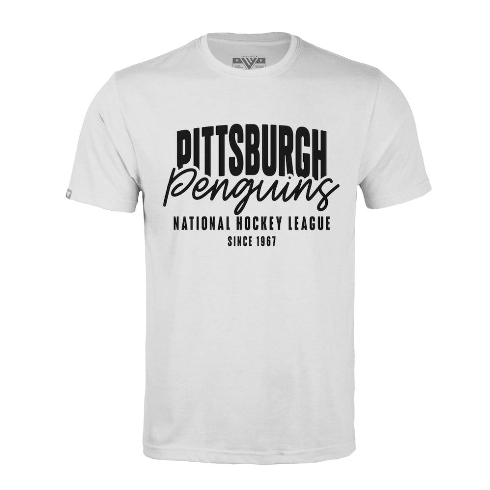 NHL White Pittsburgh Penguins Levelwear Richmond Response T-Shirt