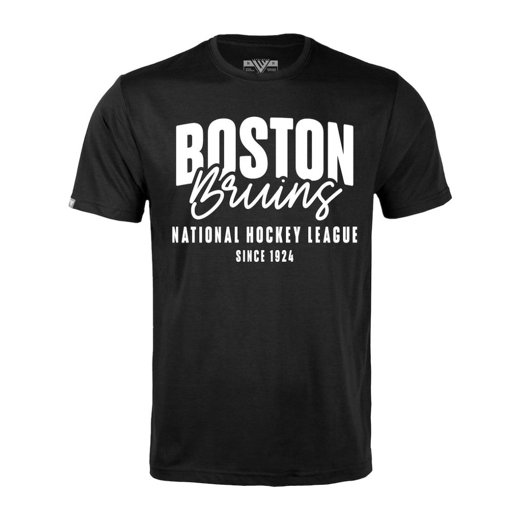 NHL Black Boston Bruins Levelwear Richmond Response T-Shirt