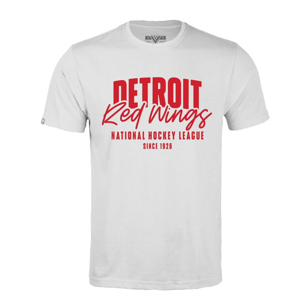 NHL White Detroit Red Wings Levelwear Richmond Response T-Shirt