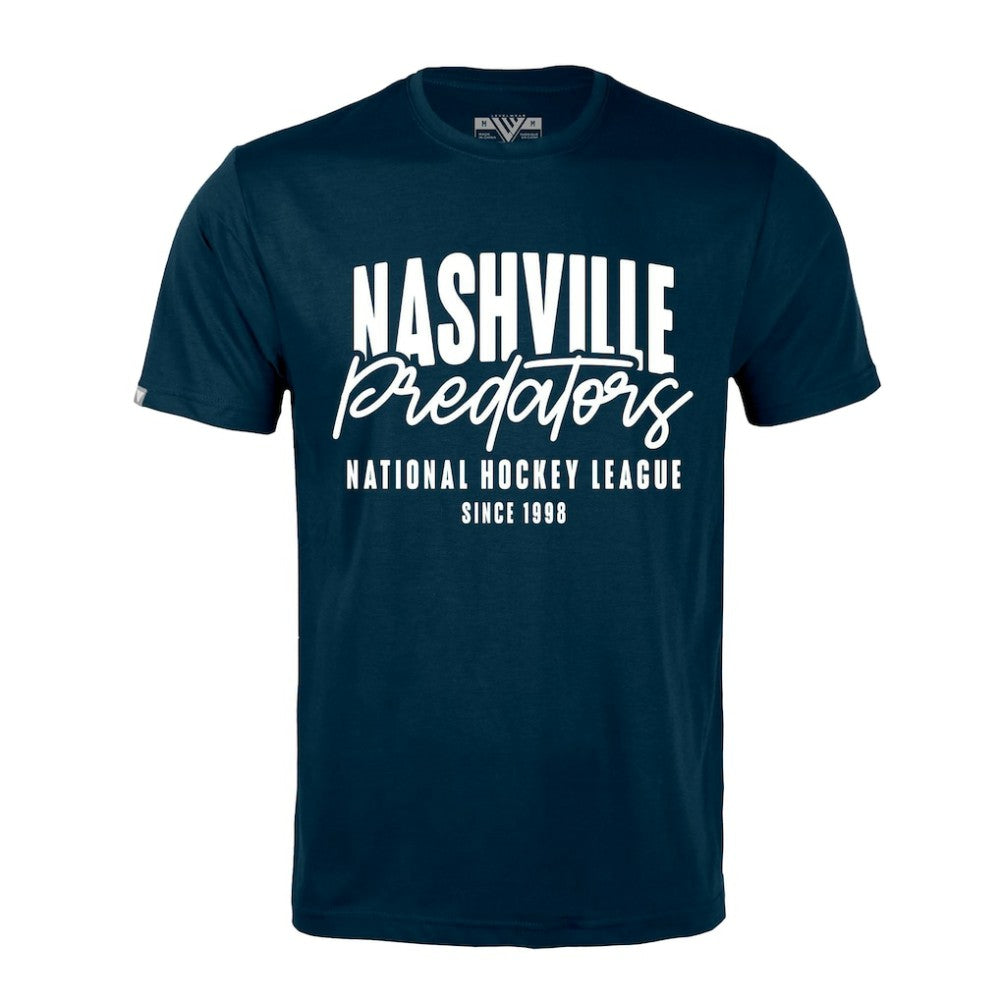 NHL Navy Nashville Predators Levelwear Richmond Response T-Shirt