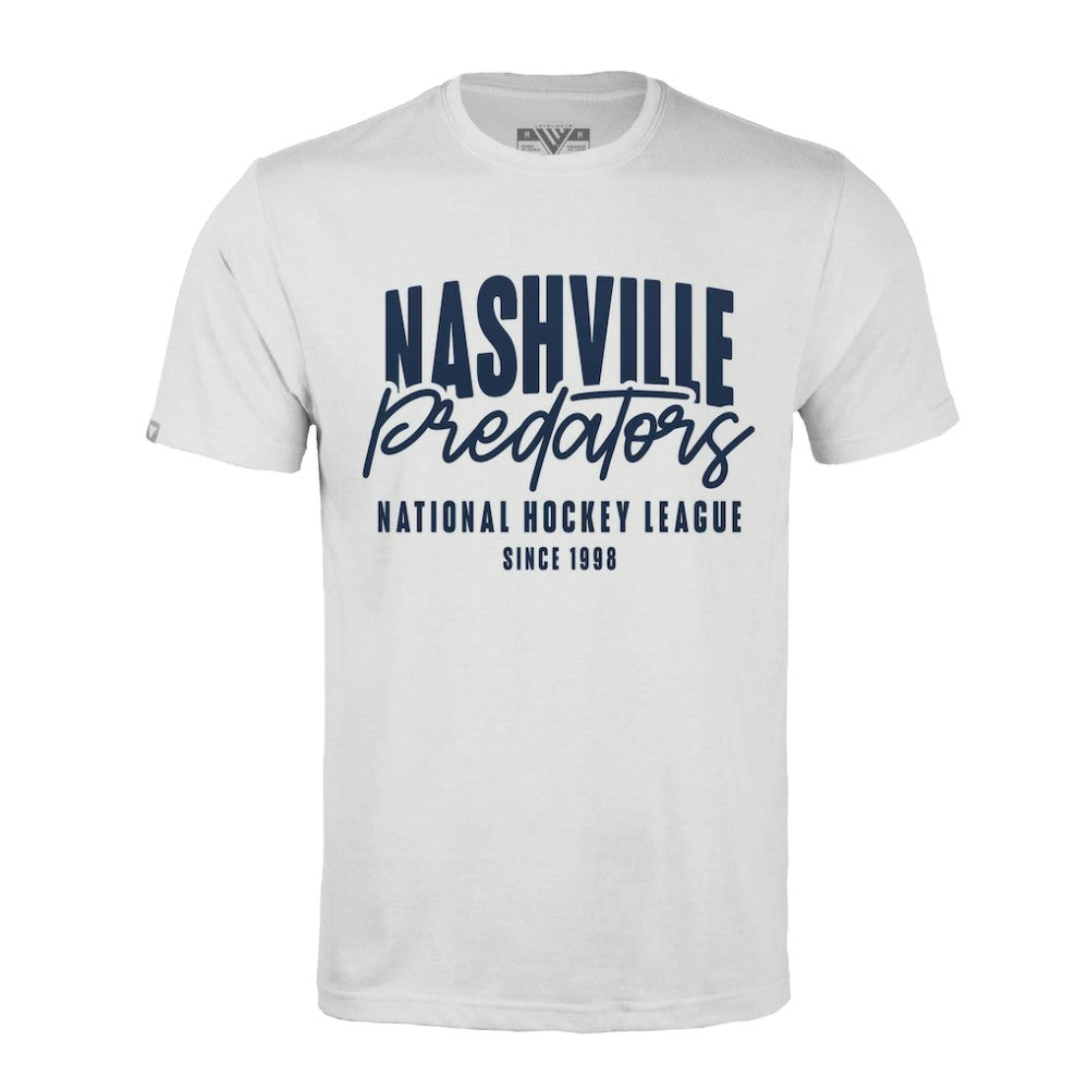NHL White Nashville Predators Levelwear Richmond Response T-Shirt