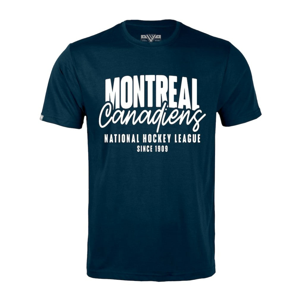 NHL Navy Montreal Canadiens Levelwear Richmond Response T-Shirt