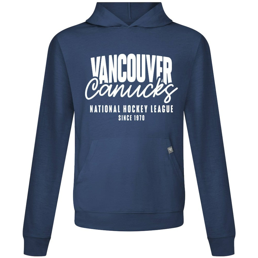 NHL Navy Vancouver Canucks Levelwear Relay Response Pullover Hoodie