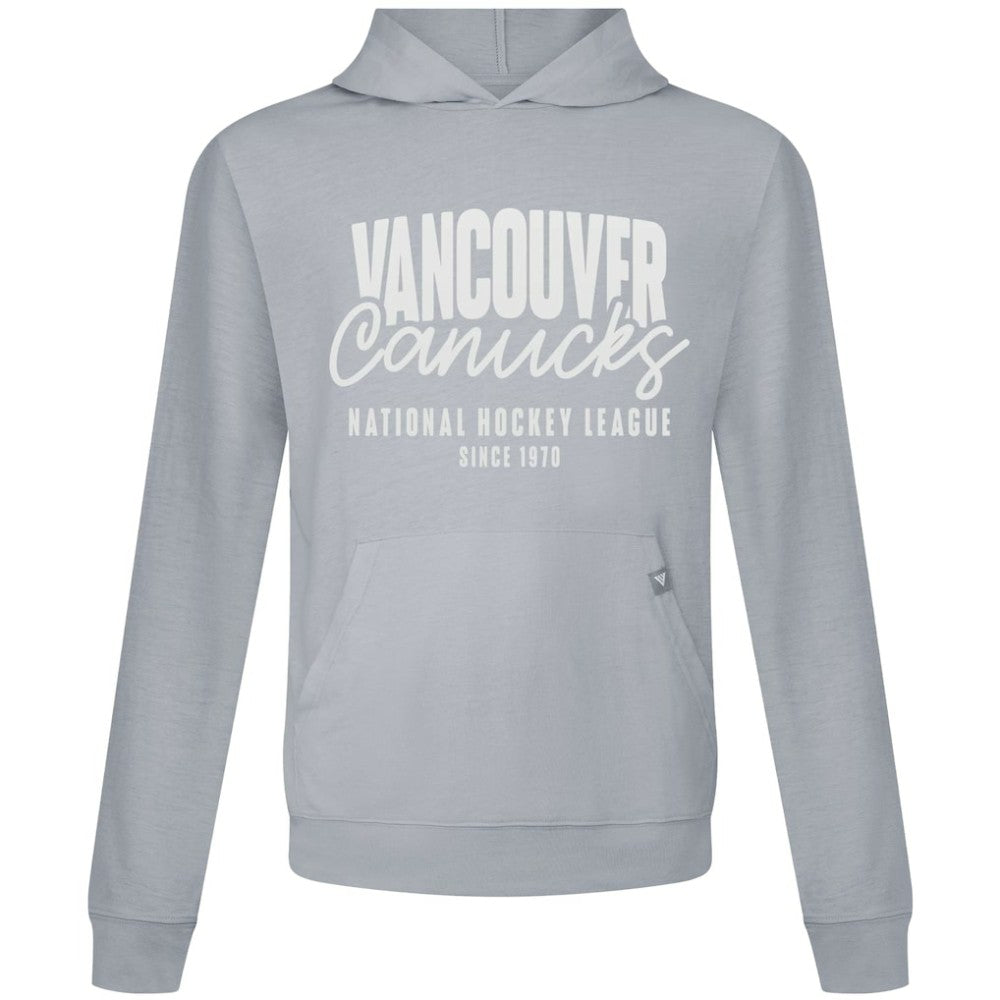 NHL Gray Vancouver Canucks Levelwear Relay Response Pullover Hoodie