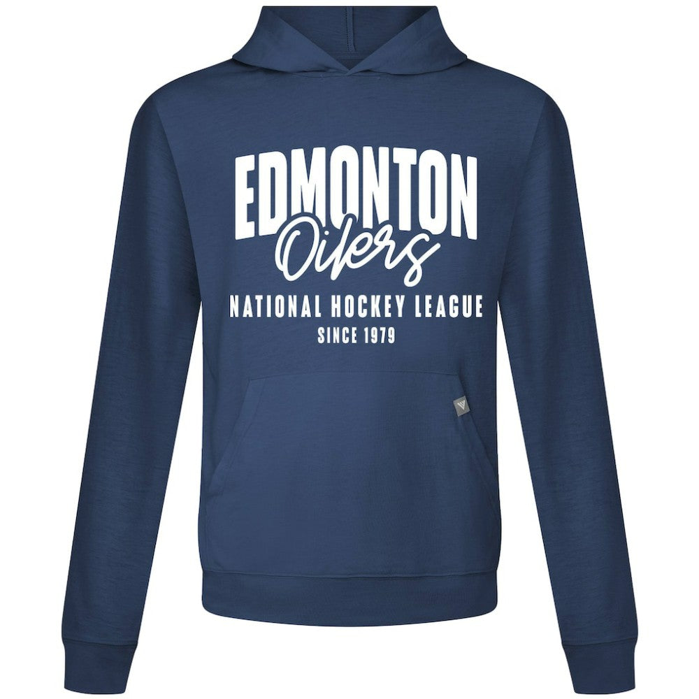 NHL Navy Edmonton Oilers Levelwear Relay Response Pullover Hoodie