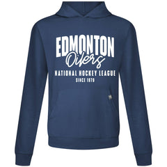 NHL Navy Edmonton Oilers Levelwear Relay Response Pullover Hoodie