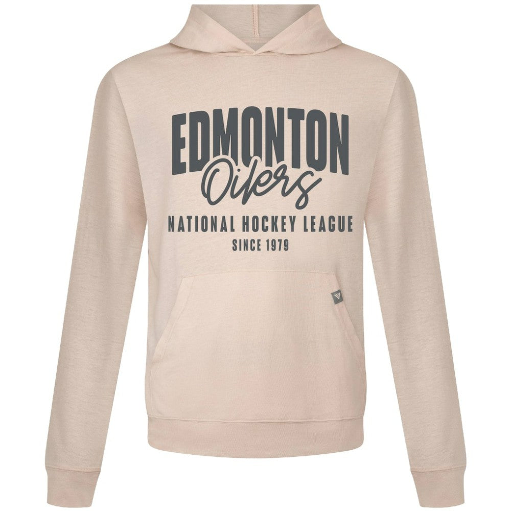 NHL Khaki Edmonton Oilers Levelwear Relay Response Pullover Hoodie