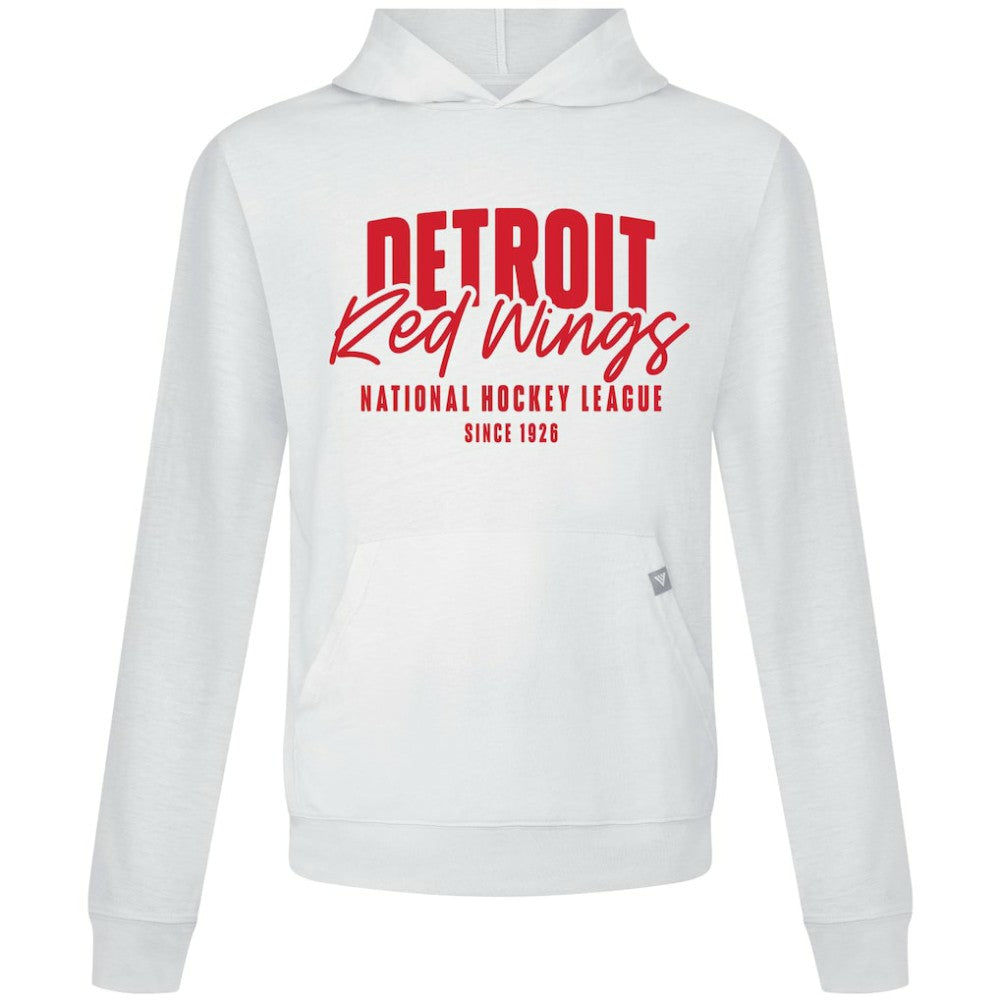 NHL White Detroit Red Wings Levelwear Relay Response Pullover Hoodie